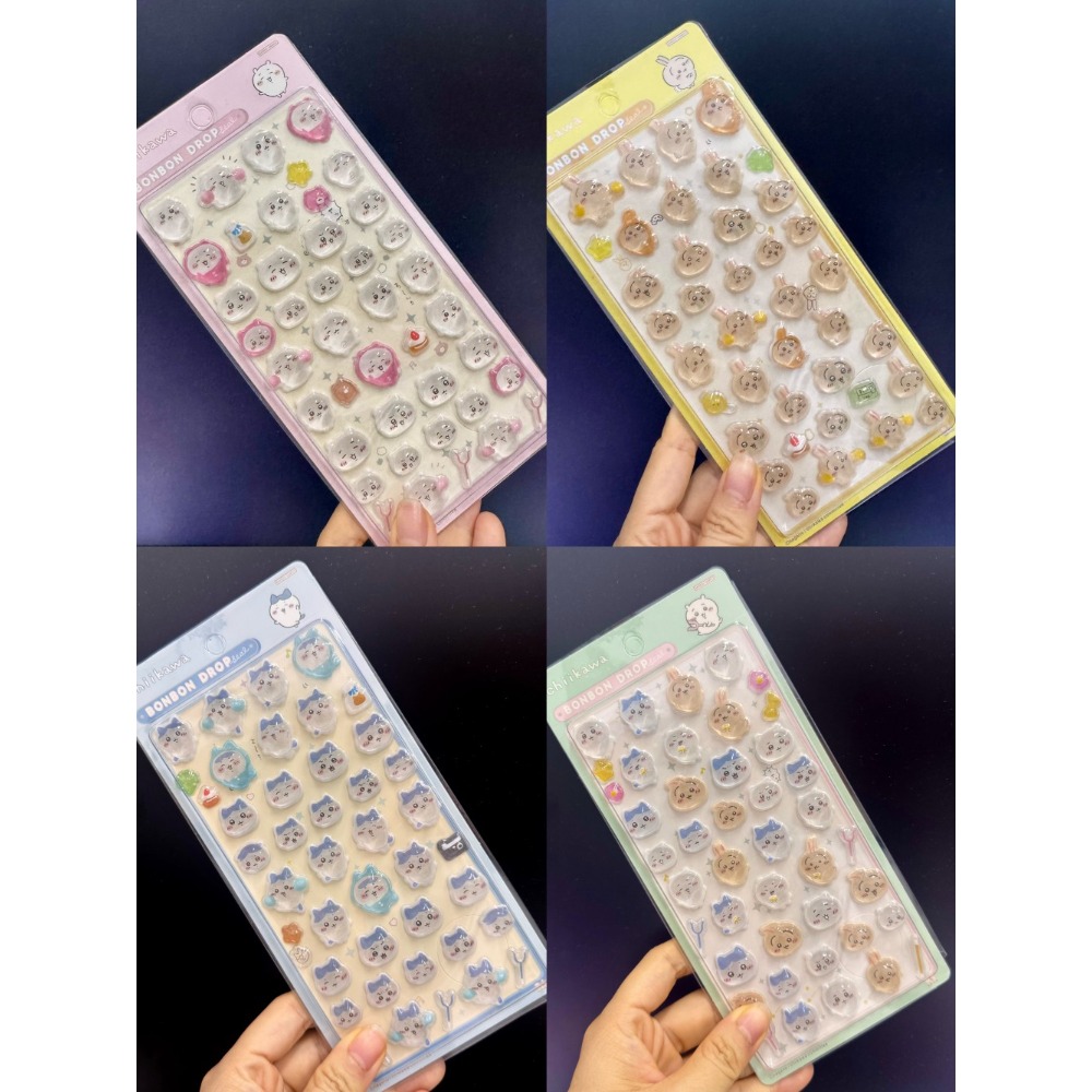 Nail Art Xmas Design - 3D Cute 1/4pcs Crystal Stickers Chiikawa