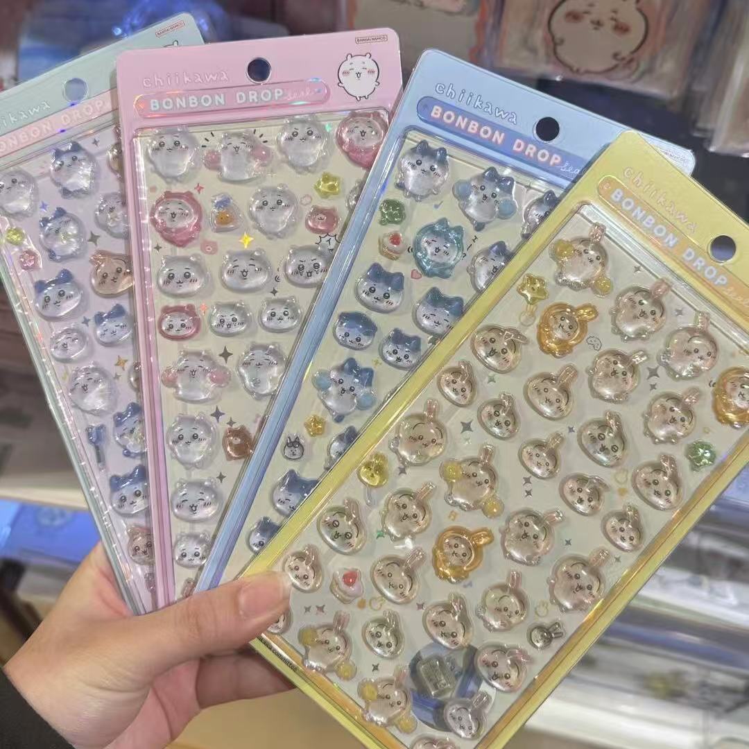Nail Art Xmas Design - 3D Cute 1/4pcs Crystal Stickers Chiikawa