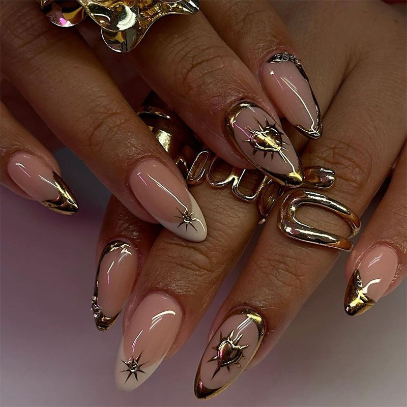 24Pcs Retro Wine Red French Al - đánh giá và giá Nail Art Simple