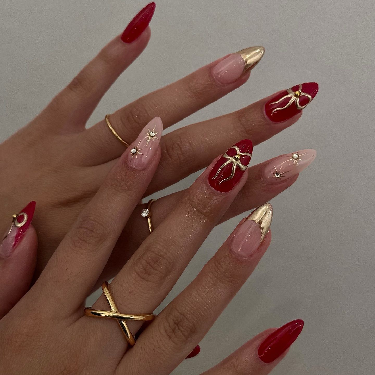 24Pcs Retro Wine Red French Al - đánh giá và giá Nail Art Simple
