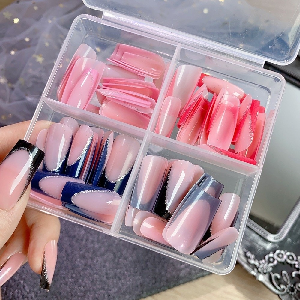 96pcs/Box Square Shape Press O - đánh giá và giá Nail Art Gliter