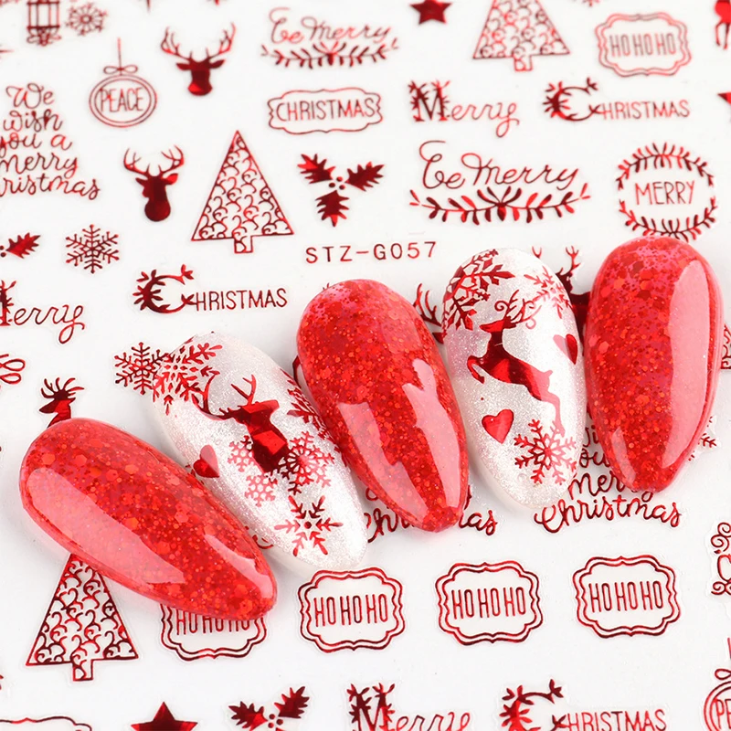 Christmas Nails Accesories Red - đánh giá và giá Nail Art Xmas Design