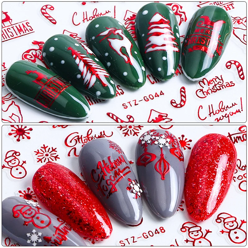 Christmas Nails Accesories Red - đánh giá và giá Nail Art Xmas Design
