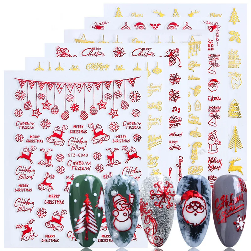 Christmas Nails Accesories Red - đánh giá và giá Nail Art Xmas Design