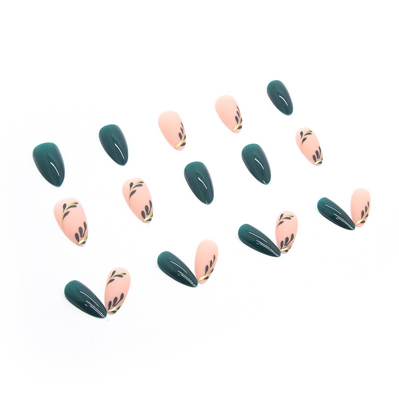24P/Set Medium-length Almond P - đánh giá và giá Nail Art Simple