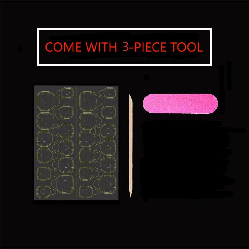 10Pcs Blue Cat Eye French Shor - đánh giá và giá Nail Art Simple
