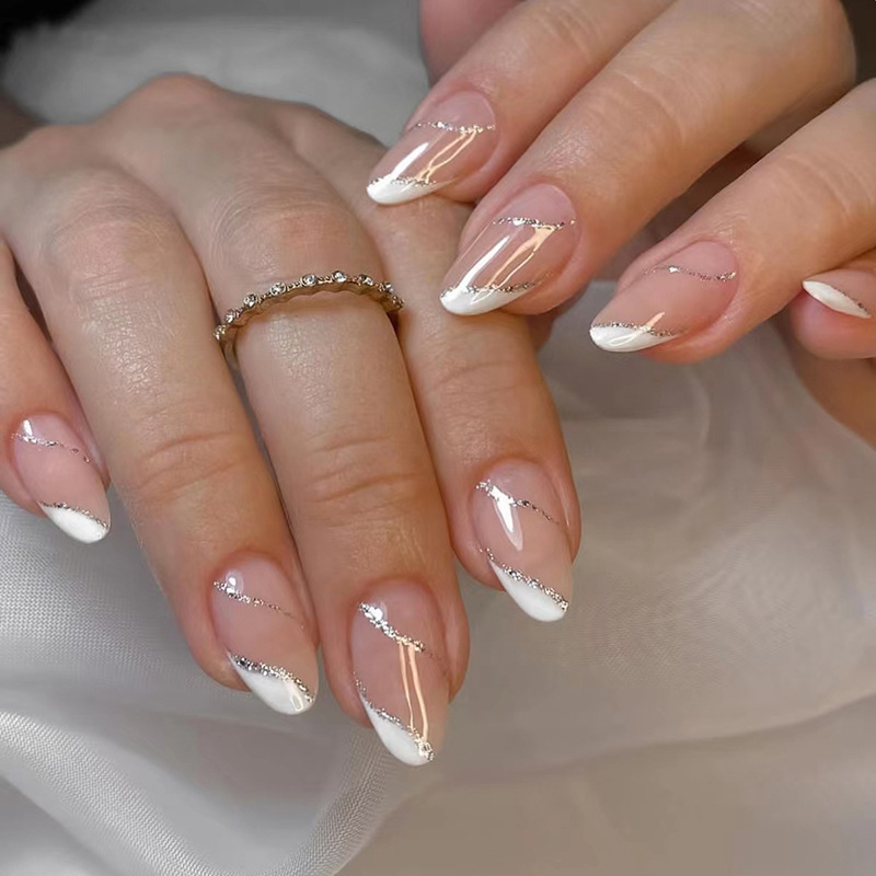 24Pcs Wearable Fake Nail Sets  - đánh giá và giá Nail Art Simple