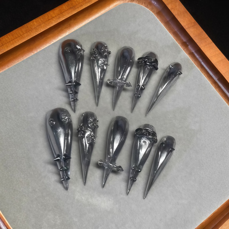 New 10PCS Gothic Gray Glitter  - đánh giá và giá Nail Art Gliter