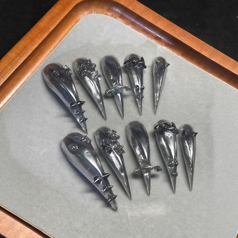 New 10PCS Gothic Gray Glitter  - đánh giá và giá Nail Art Gliter