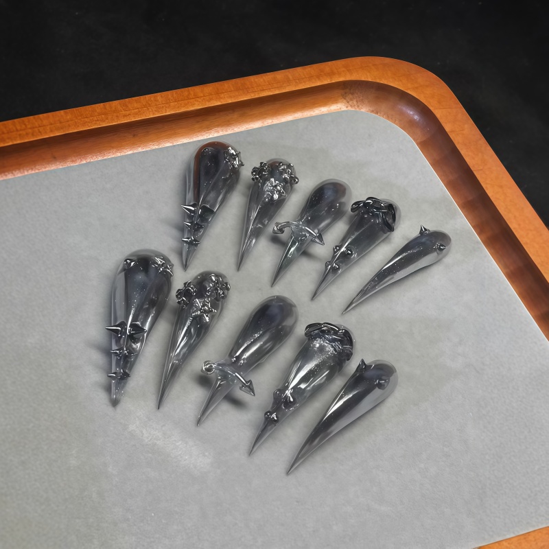 New 10PCS Gothic Gray Glitter  - đánh giá và giá Nail Art Gliter