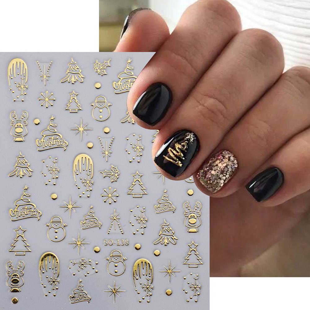 Christmas Nail Art Stickers Na - đánh giá và giá Nail Art Xmas Design