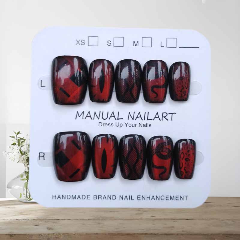10Pcs Dark Style Cool Wind Pea - đánh giá và giá Nail Art Emerald Blue