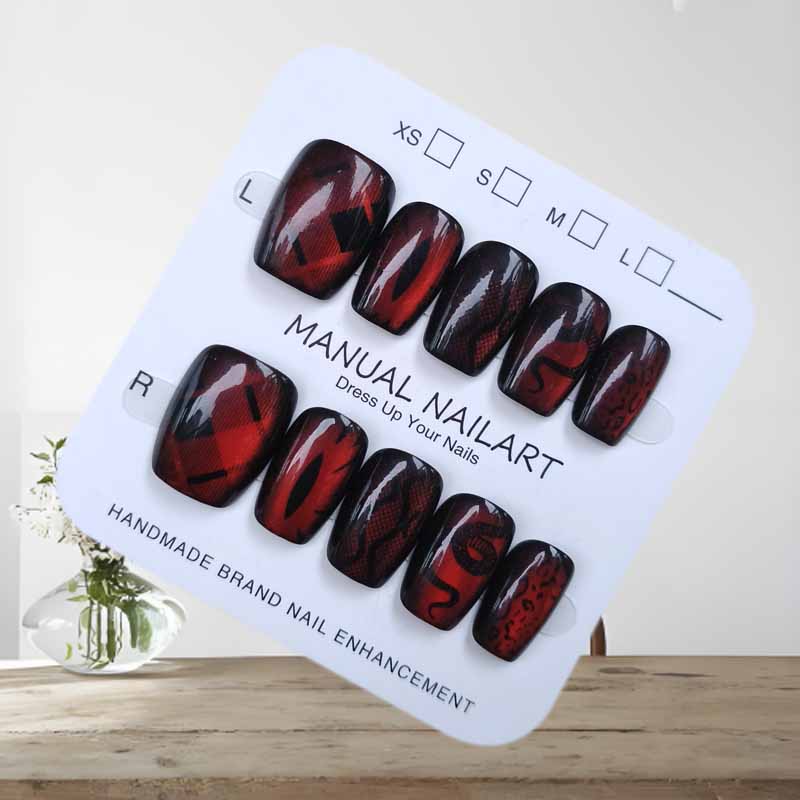 10Pcs Dark Style Cool Wind Pea - đánh giá và giá Nail Art Emerald Blue