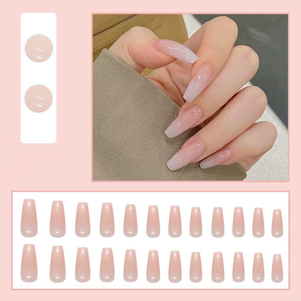24Pcs Pink Glitter Fake Nail w - đánh giá và giá Nail Art Gliter