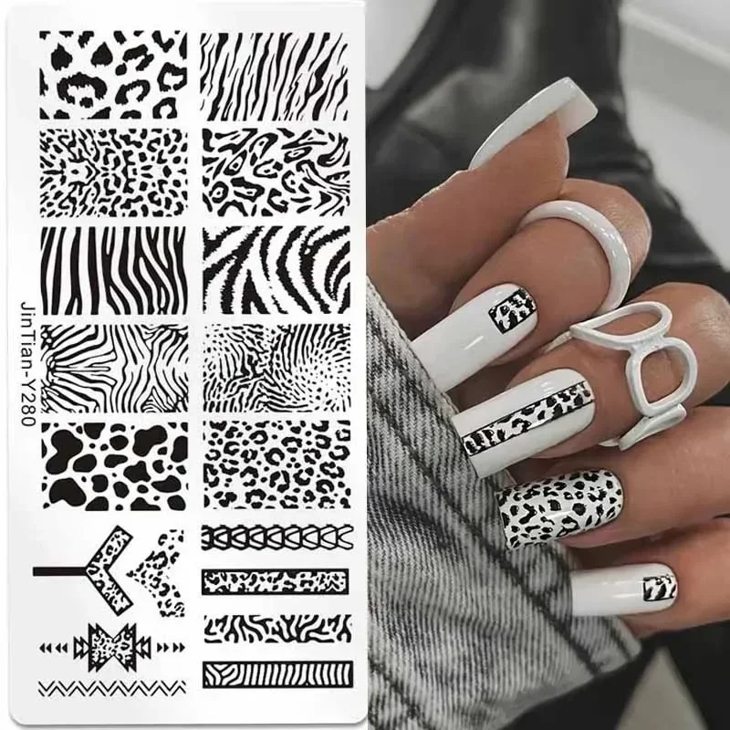 Tiger Zebra Leopard Print Nail - đánh giá và giá Nail Art Zebra
