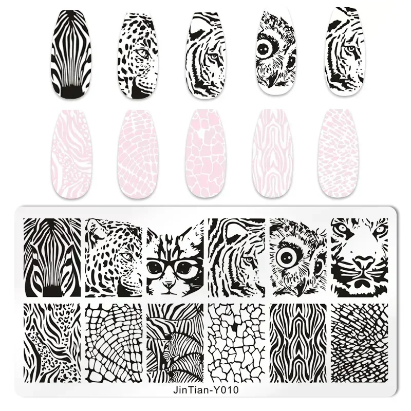 Tiger Zebra Leopard Print Nail - đánh giá và giá Nail Art Zebra