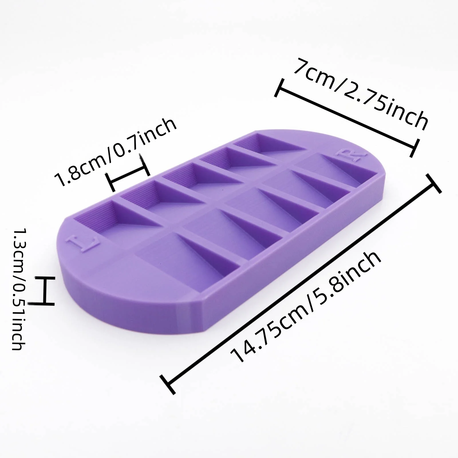 8-Grids Nail Tip Storage Tray  - đánh giá và giá Nail Art Simple
