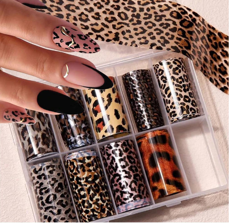 Transfer Foils Houndstooth Nai - đánh giá và giá Nail Art Zebra