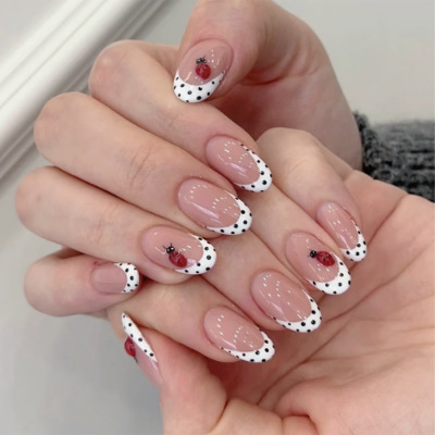 24Pcs Almond False Nails Sets  - đánh giá và giá Nail Art Simple