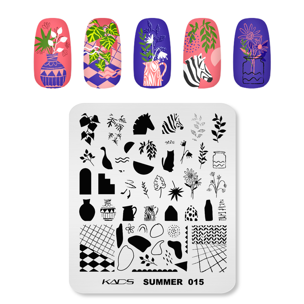KADS Mùa Hè 015 Móng Tay Nghệ  - đánh giá và giá Nail Art Zebra