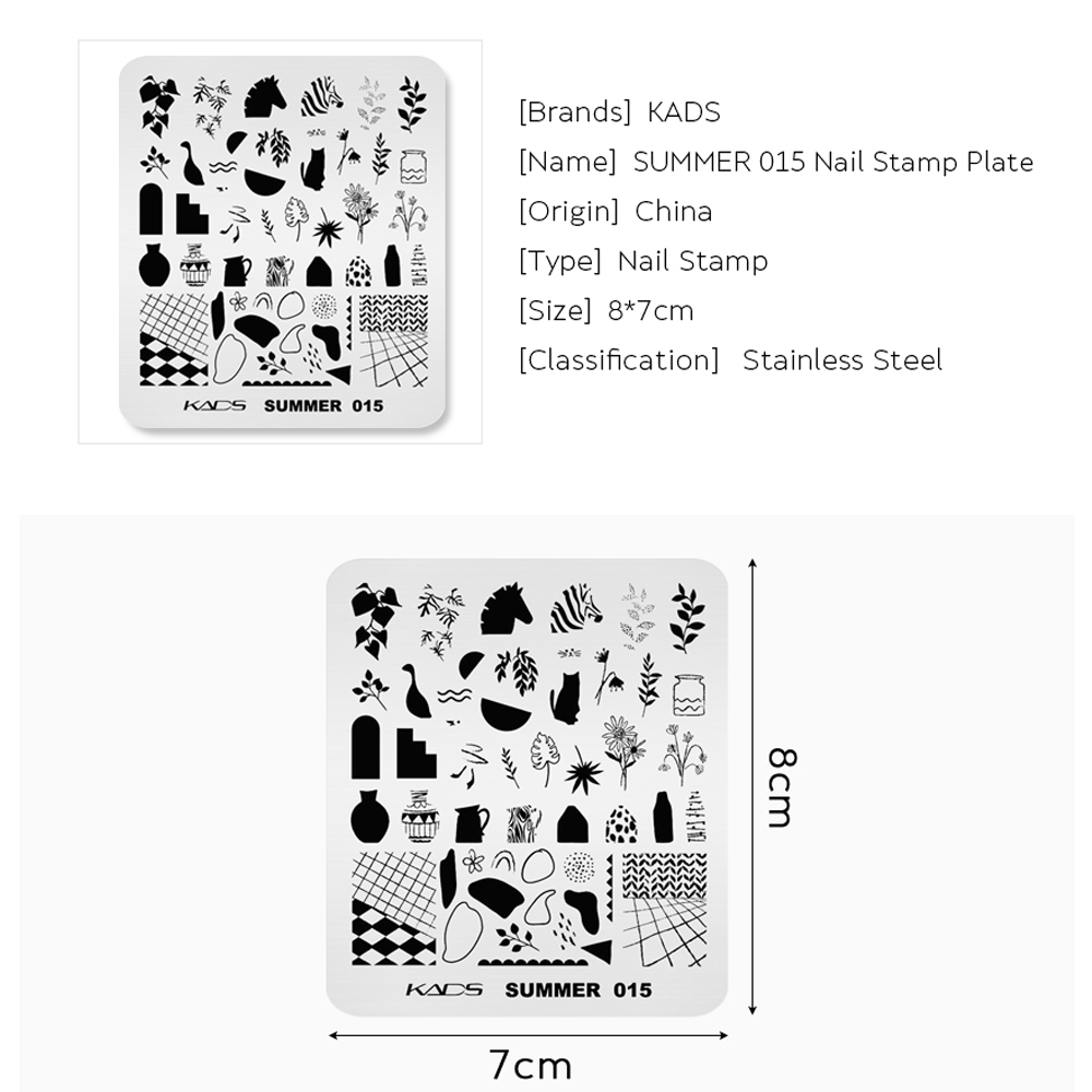 KADS Mùa Hè 015 Móng Tay Nghệ  - đánh giá và giá Nail Art Zebra