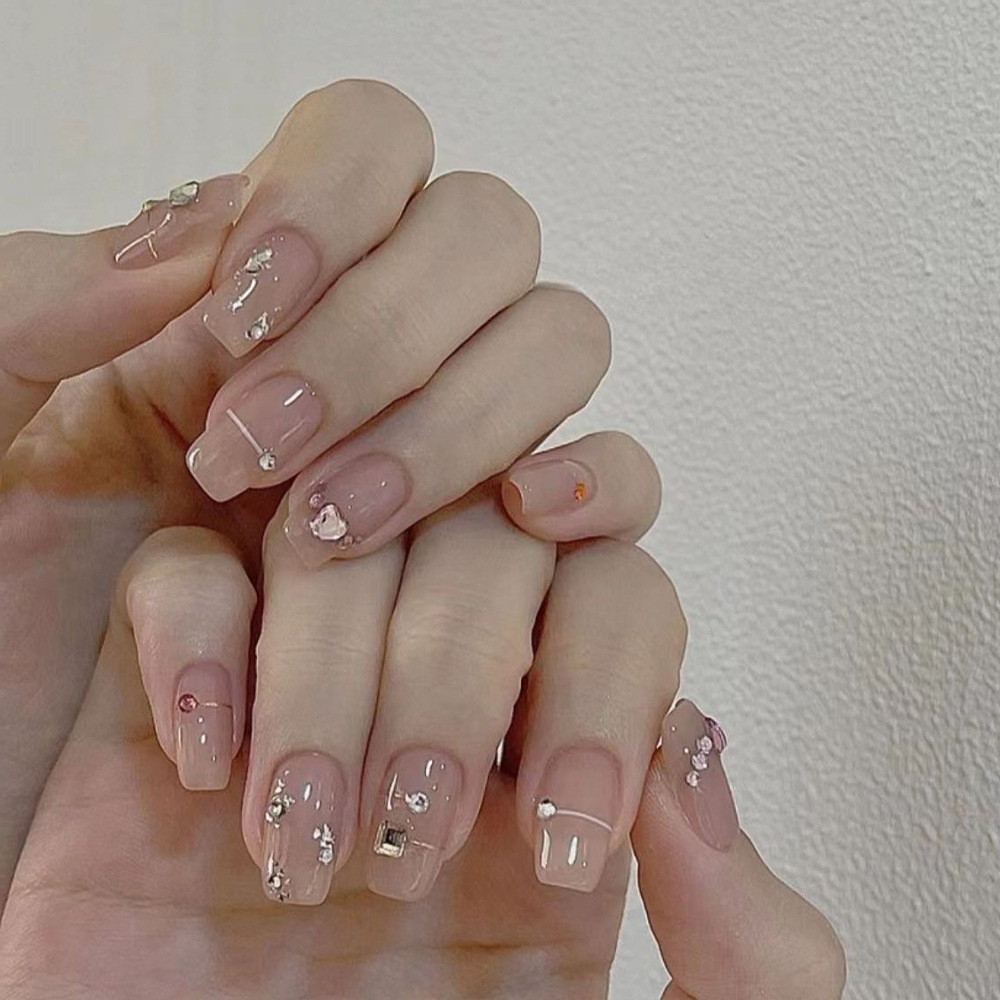 24Pcs Cat's Eye Simple Glitter - đánh giá và giá Nail Art Simple