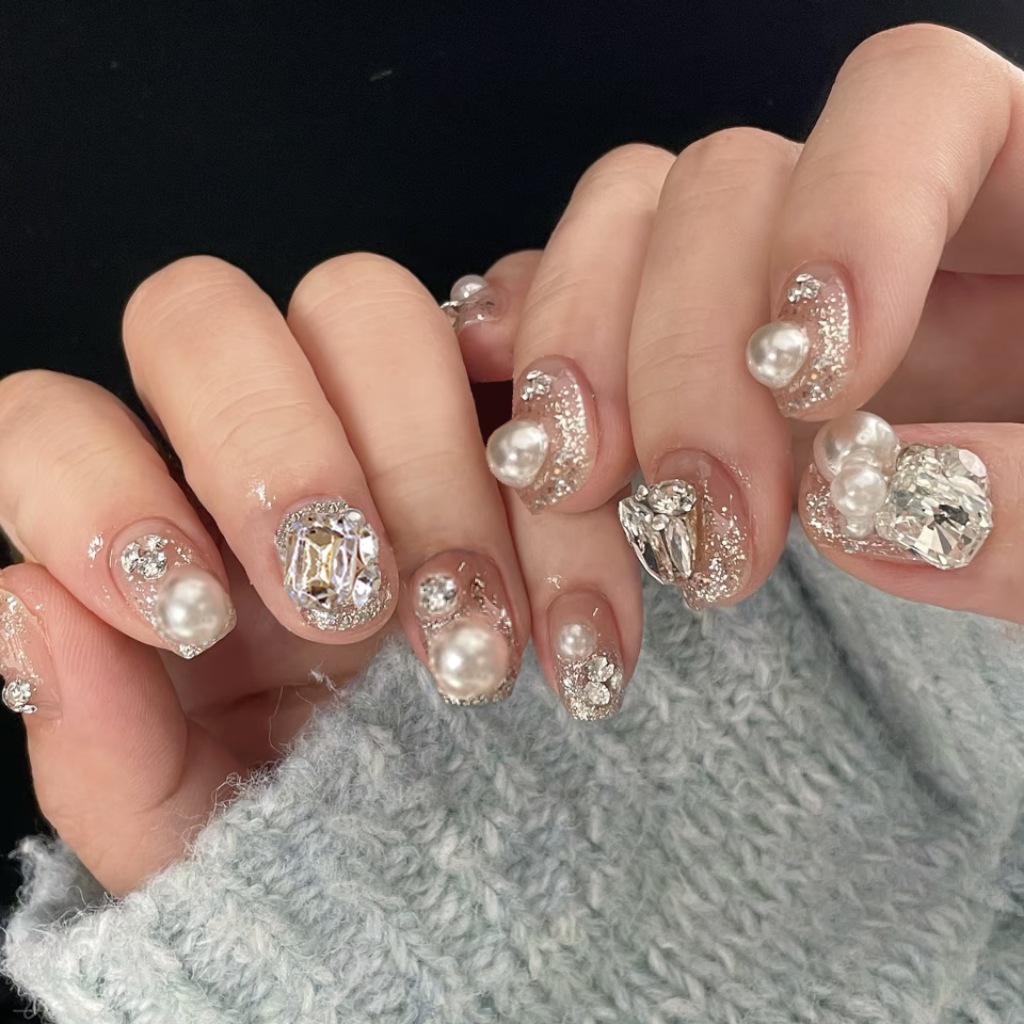 24Pcs Cat's Eye Simple Glitter - đánh giá và giá Nail Art Simple