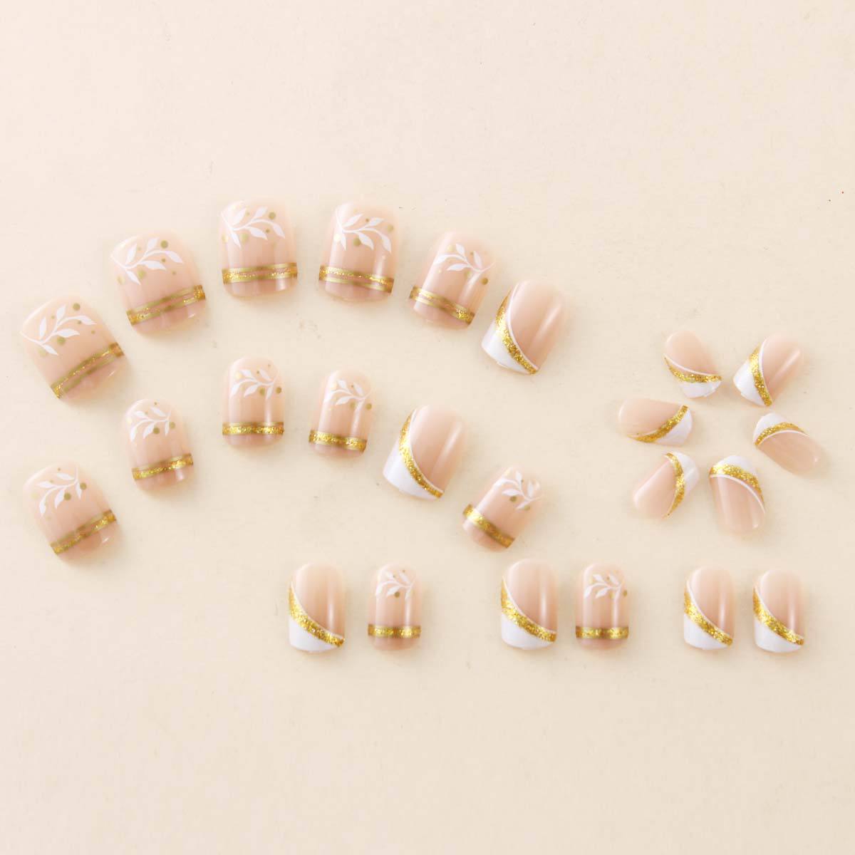 Short Medium fake nails for wo - đánh giá và giá Nail Art Gliter