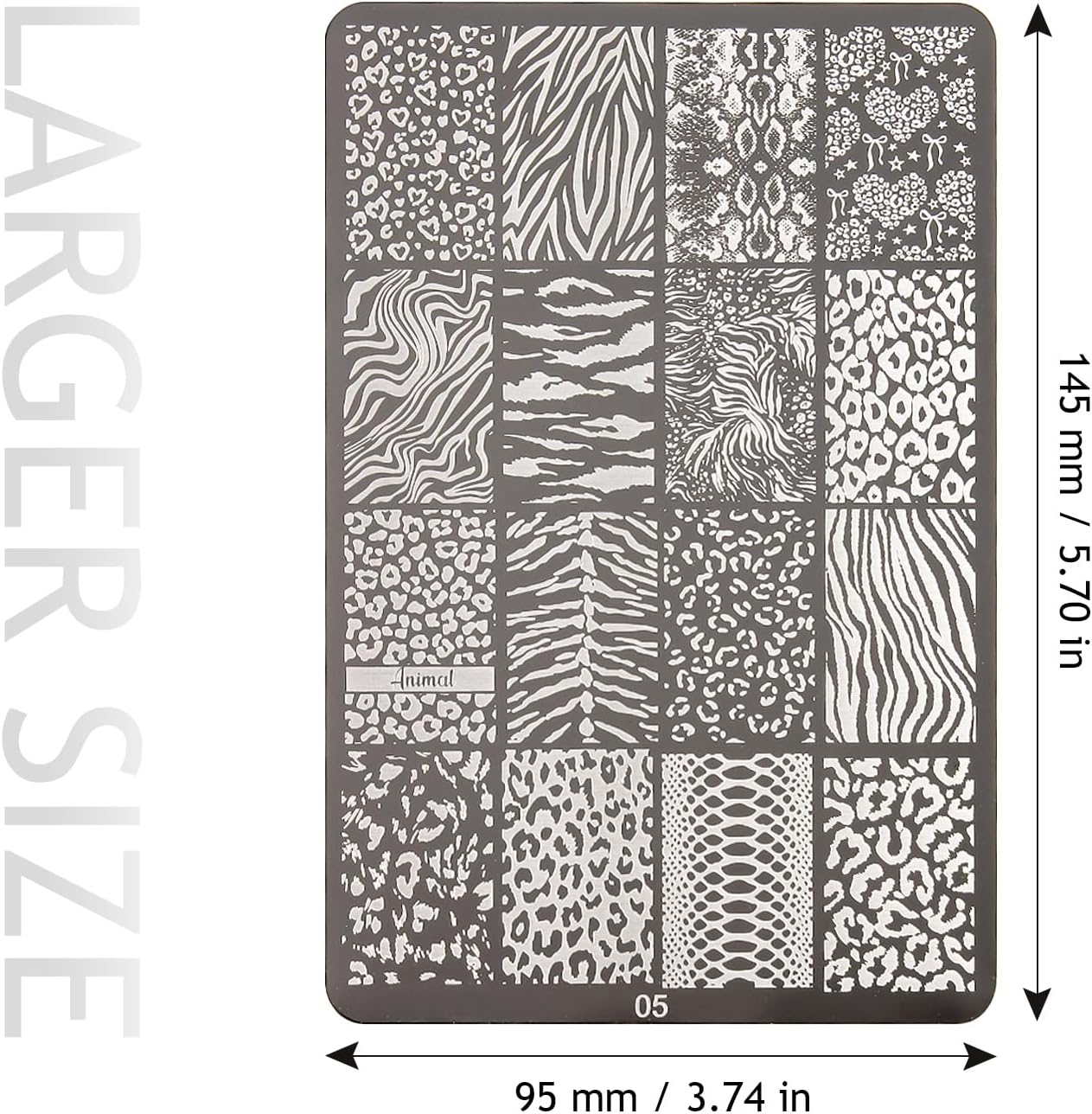 Animal Print Nail Stamping Pla - đánh giá và giá Nail Art Zebra