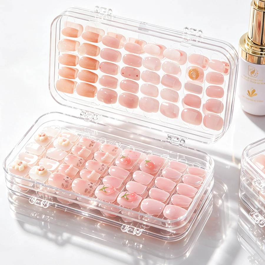 Clear Foldable Press On Nail S - đánh giá và giá Nail Art Simple