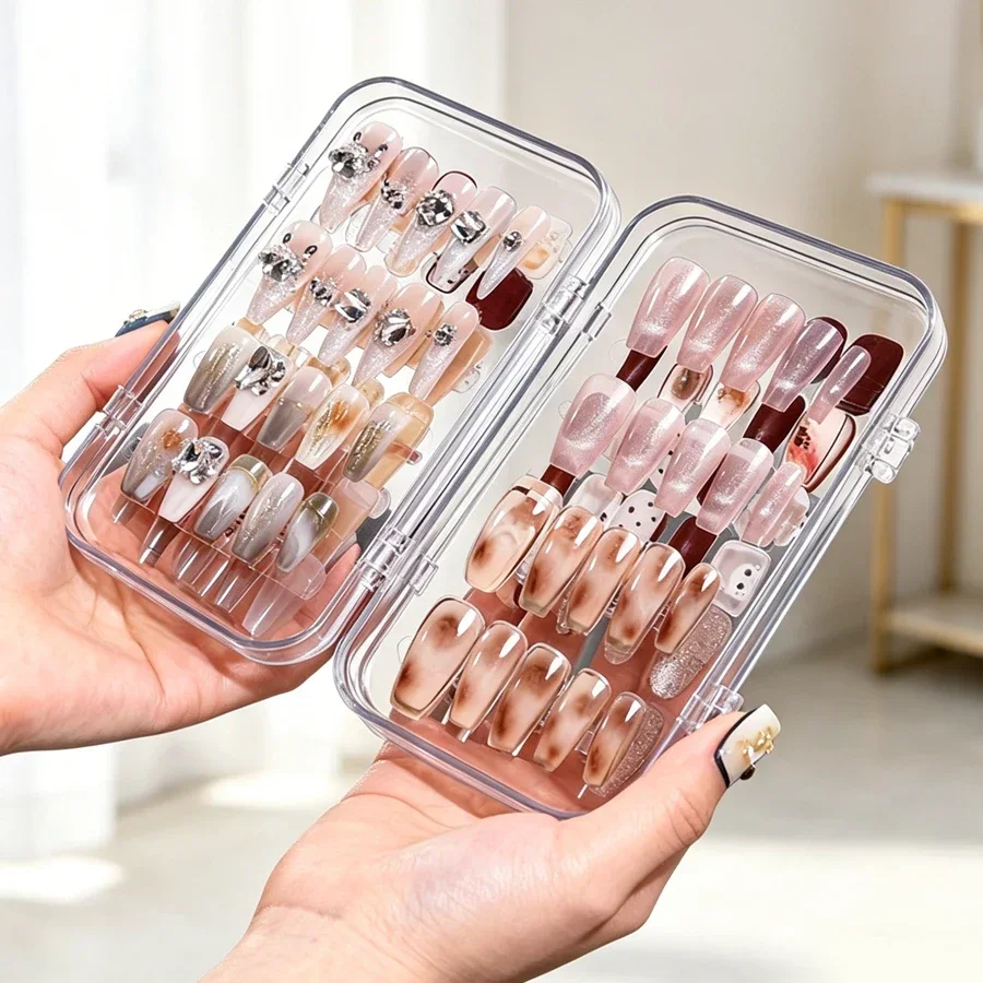 Clear Foldable Press On Nail S - đánh giá và giá Nail Art Simple