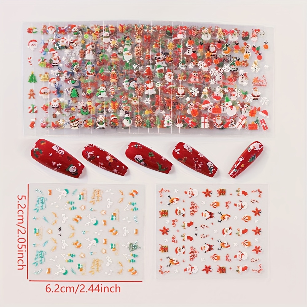 30 Christmas Nail Art Stickers - đánh giá và giá Nail Art Xmas Design