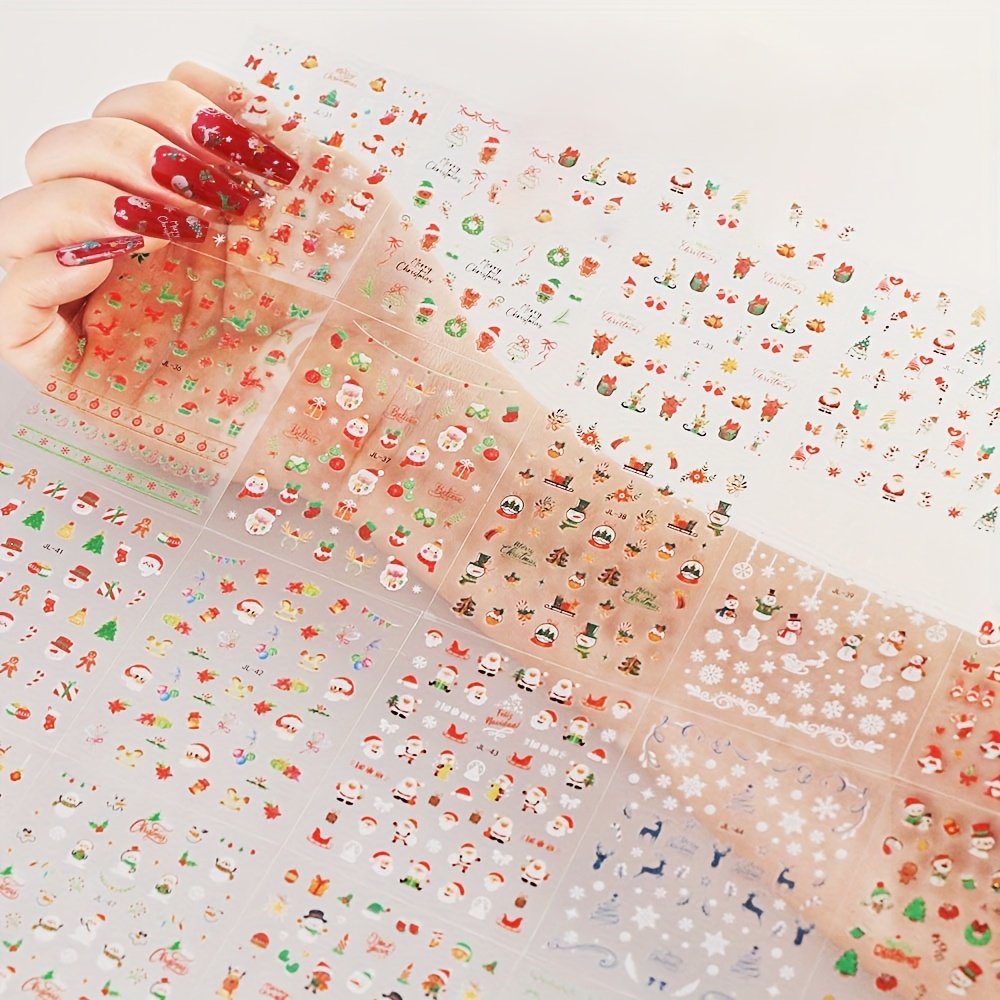 30 Christmas Nail Art Stickers - đánh giá và giá Nail Art Xmas Design