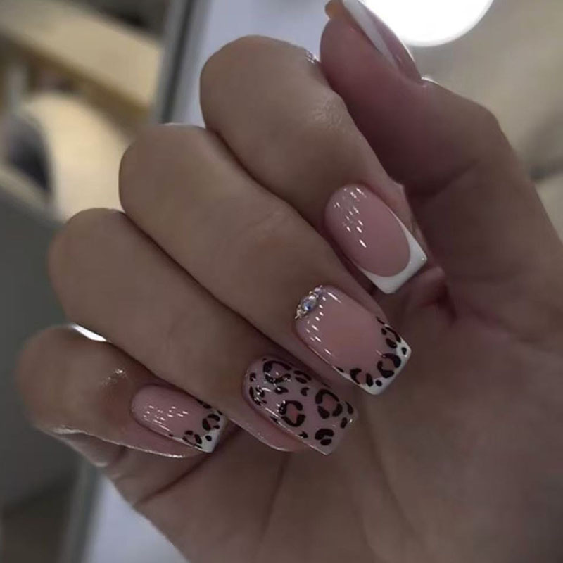 24pcs Finished Fake Nails Fren - đánh giá và giá Nail Art Simple