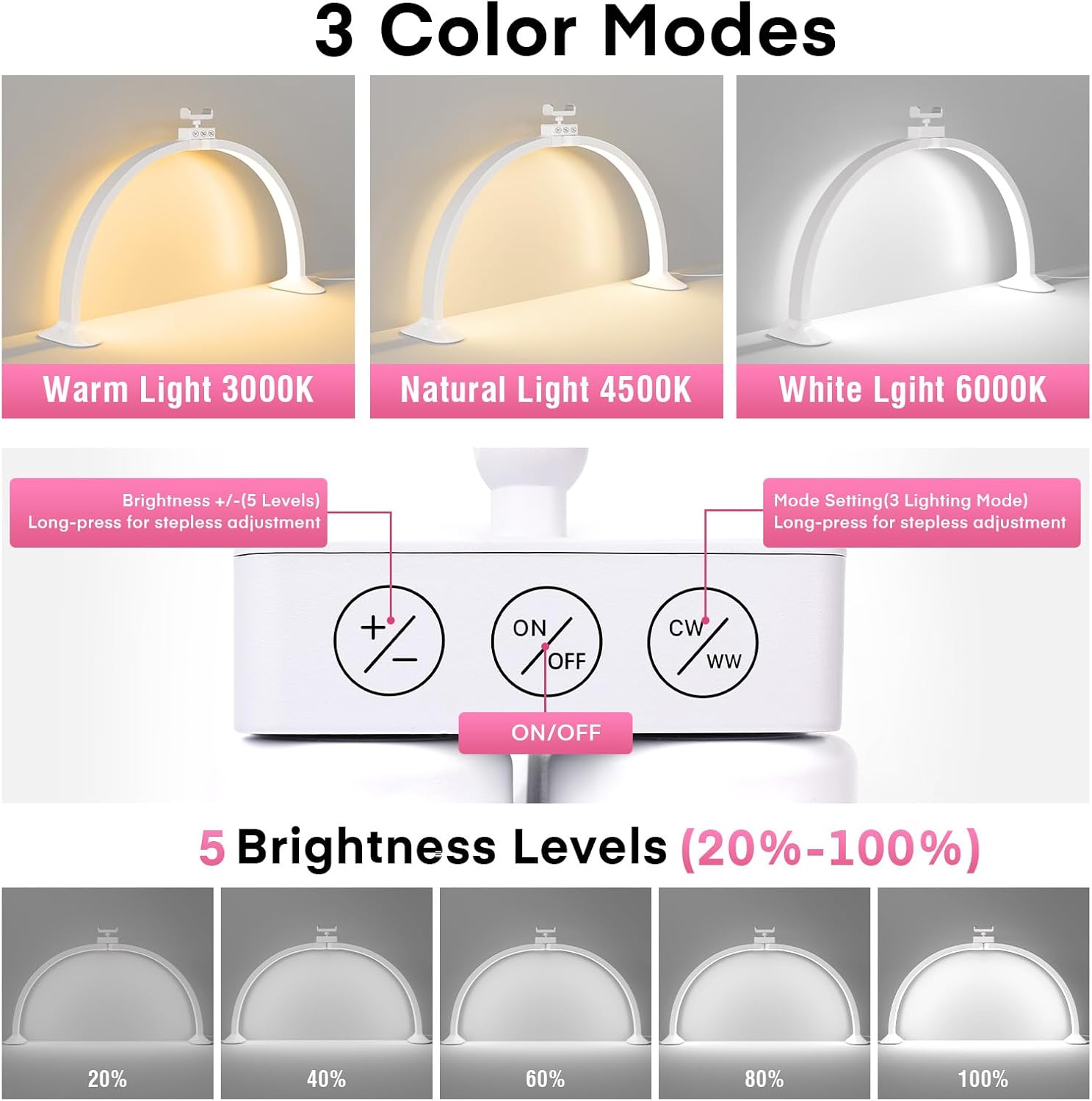 Half Moon Light U-Shaped Nail  - đánh giá và giá Nail Art Simple